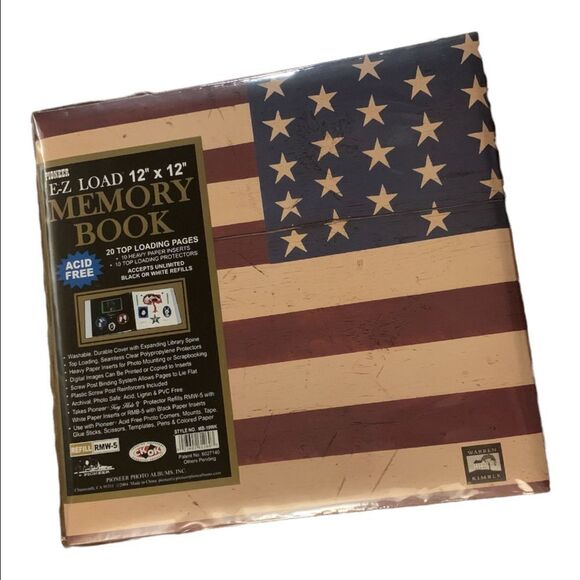 PIONEER Other - American Flag Pioneer E-Z Load Memory Book